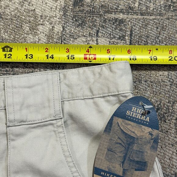High Sierra Mens 36 Cargo Hiker Shorts Registered Stone Khaki Tan Beige NWT - Picture 4 of 11